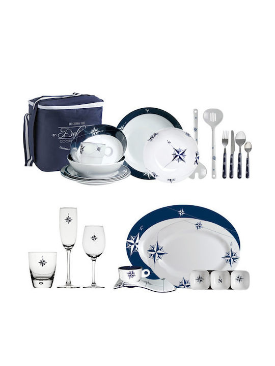 Marine Business White Porcelain Dinnerware Set 20pcs