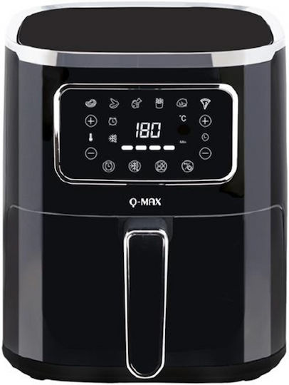 Q-max Single Hot Air Fryer 5lt Μαύρο