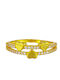 Excite-Fashion Ring with Zircon made of Silver Gold Plated
