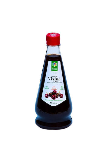 Natural Sour Cherry Syrup Cold Pressed 520ml Steaua Divina