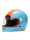 Marko Helmets Fullmoon 2 Blue Orange Motorcycle Helmet Full Face ECE 22.06