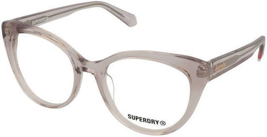 Superdry Plastic Eyeglass Frame Cat Eye Blue SDO 3048 172
