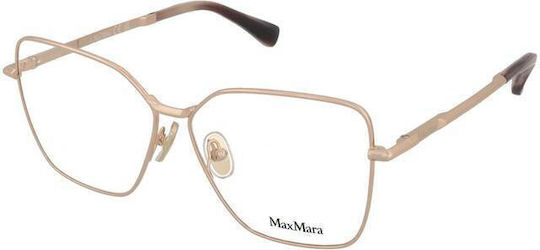 Max Mara Rame Ochelari Pentru Femei Metalic Auriu MM 5187 028
