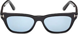 Tom Ford Sunglasses Μαύρα with Acetate Frame & Light Blue Lens