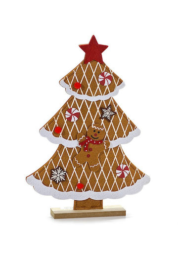 Коледна Елха Дизайн Gingerbread 0x0x30см Бежова Gtr