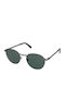 Guess Unisex Sunglasses with Gray Metal Frame and Green Lens GU00272 08N