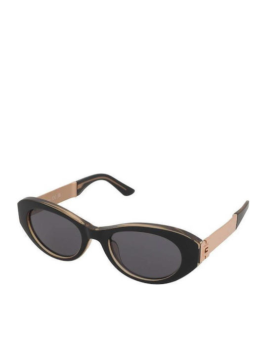 Guess Women’s Sunglasses with Black Horn-Rimmed Frame and Grey Lens GU00261-H 01A