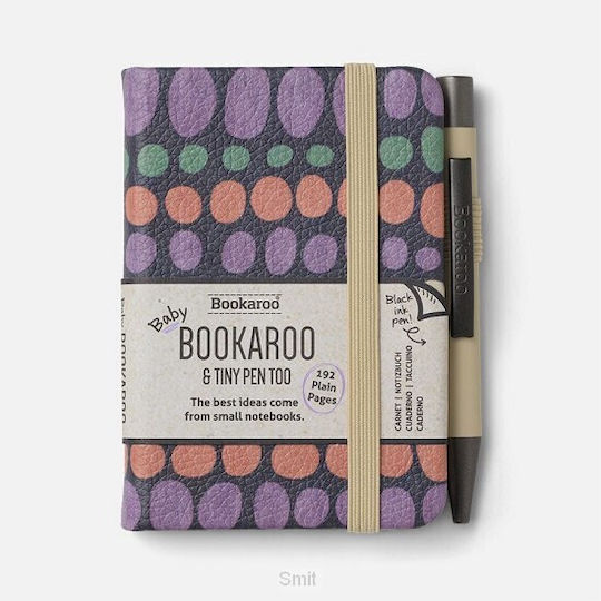 IF Notebook A7 with Dots and Pen Holder Multicolour