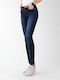 Hoch tailliert Damenjeans in Enger Passform Subtle Blue