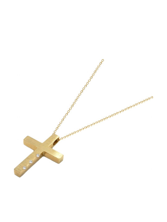 Women's Gold Cross 14K with Chain