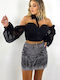 Women's Skirt-Shorts Black