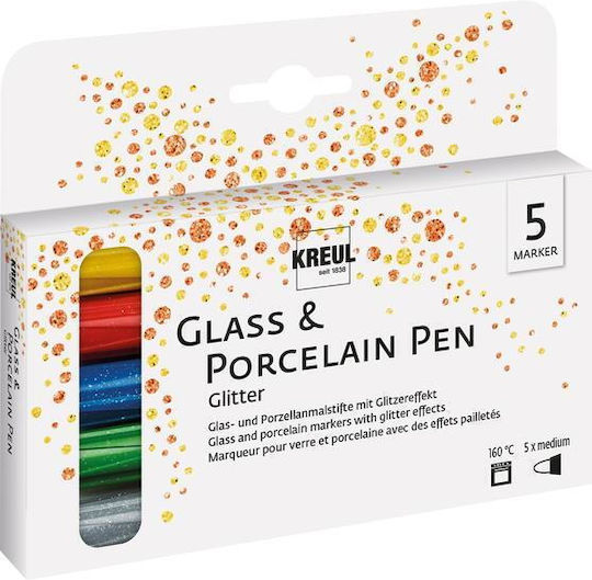 Kreul 5 Porcelain Glitter Markers