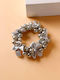 Space Grey Pearly Scrunchie 7,5cm Ac119 Hrd-ac119