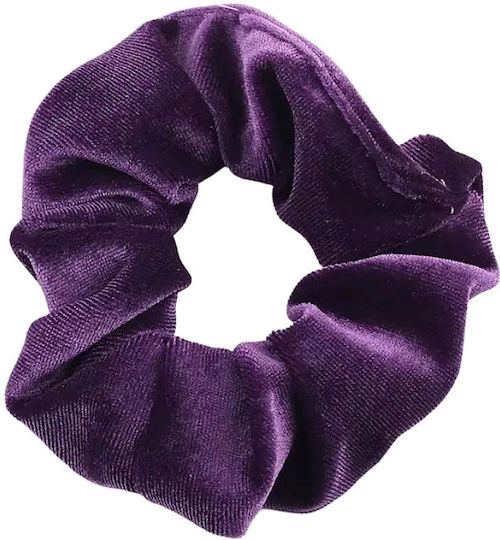 Βελούδινο Μωβ Scrunchie 12cm Sc998 Hrd-sc998