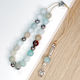 Worry Beads of Semi-Precious Stones Natural White Jasper Hematite