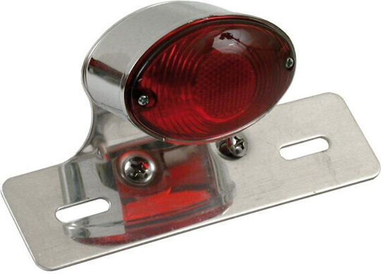 MCS Rücklicht Motorrad Chrom Basis Medium-Cateye Tail Light Assembly Single