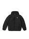 Padded Down Kids Casual Coat with Lining Black