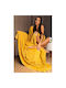 Cotton Market Κουβέρτα Fleece Υπέρδιπλη 220x240εκ. Mustard