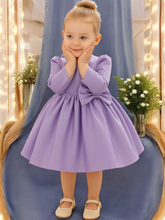 Children's Dress Long Sleeve Lilac