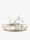 Set Naș Gilt / Cristal Auriu 3buc