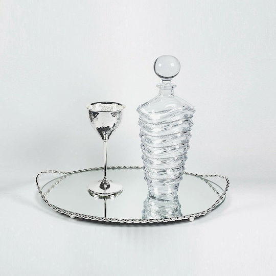 Set Naș Argint / Cristal Argintiu 3buc