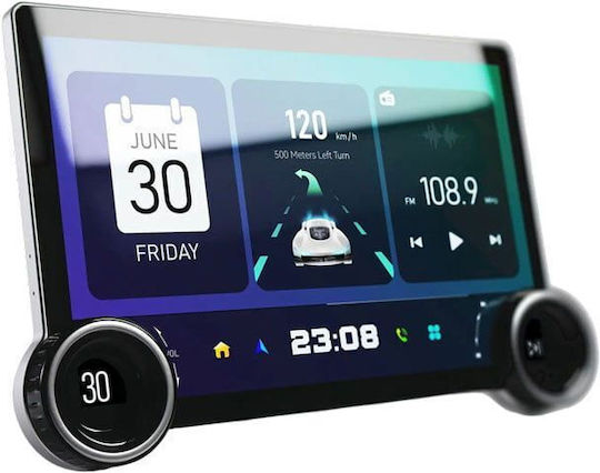 Οθόνη Αυτοκινήτου Monitor 10.1'' Διπλό Κουμπί 4+64g Ahd A100 Android Carplay Android Operating System 99029