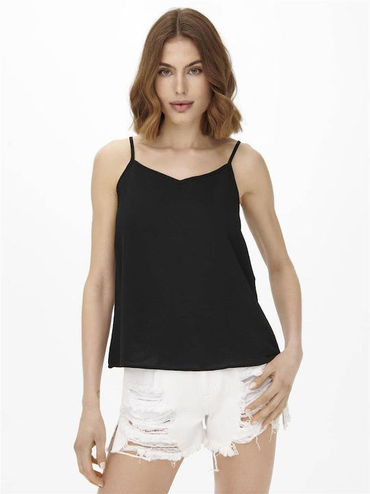 Only Life Damen Bluse mit Trägern & V-Ausschnit...