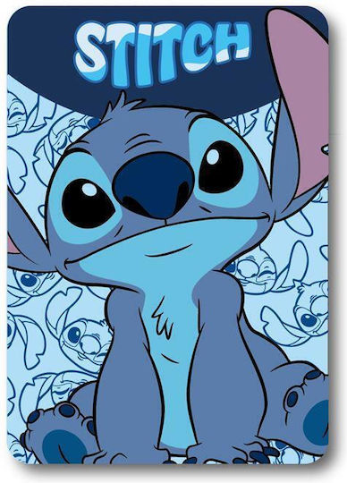Disney Blanket Fleece Stitch Sky Blue 140x100cm