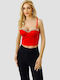 Women's Blouse Corset Red