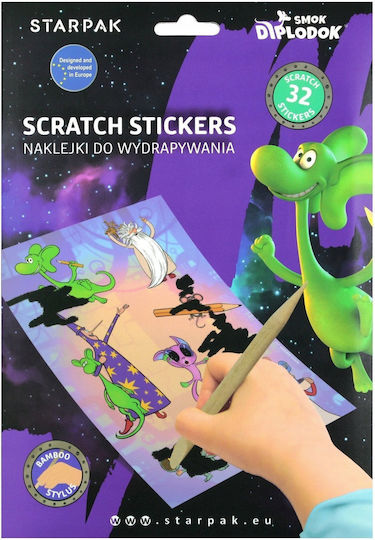 Creative Scratch-off Stickers Set Diplodocus Starpak 548946