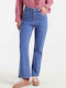 High Waist Women's Jean Trousers Classic Blue