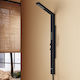 Icos Pool Shower Made of Aluminum with Height 140cm Black