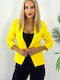 Къса Женски Сако Yellow
