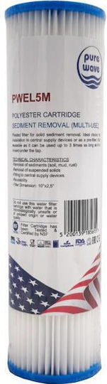 Water Filter Replacement Reverse Osmosis (RO) / for Faucet 10" PWEL5M 5 μm
