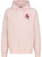 Φούτερ με Κουκούλα Light Pink