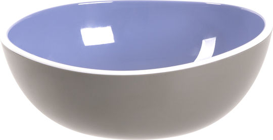 GTSA Serving Bowl Round made of Melamine Blue with Diameter 20.5cm 6pcs