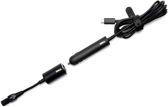 Dell Auto-Ladegerät 65W mit Kabel Typ-C,TC-TC Schwarz Farbe