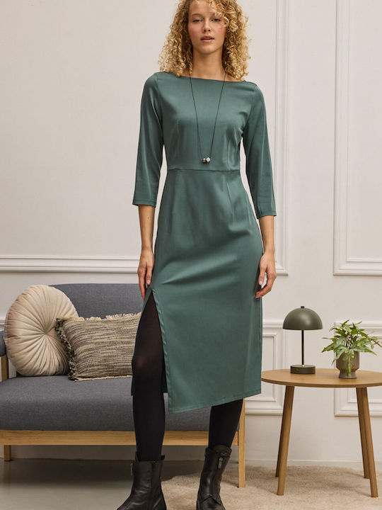 Rochie Midi De Seară Verde