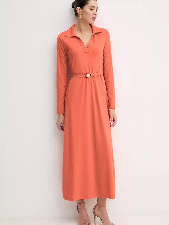 DKNY Midi Φόρεμα Κοραλι
