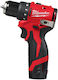 Milwaukee M12 Blddrc202c Battery Drill Driver Brushless 12V 2x2Ah