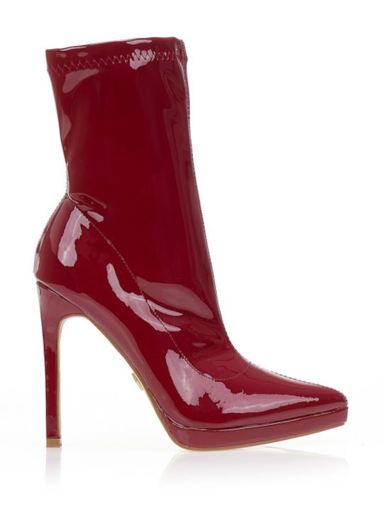 Tsoukalas Stiefeletten Damen aus Lackleder Burg...