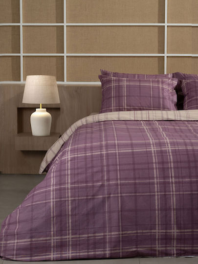 Sunshine Duvet Cover Cotton Single 170x250 Feelings 2066 Mauve