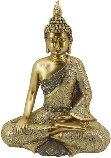 Marhome Decorativ Buddha din Polirășină 22.5x12.5x31cm 1buc