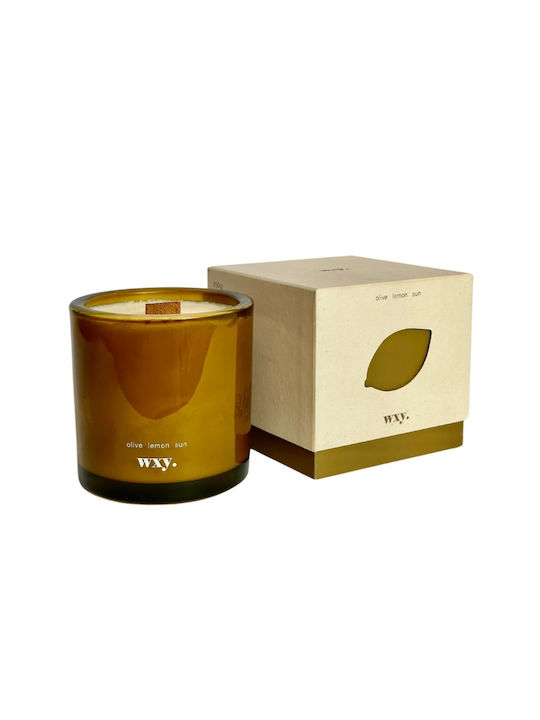 wxy. Aromatische Kerze im Gefäß mit Zitrone Duf...