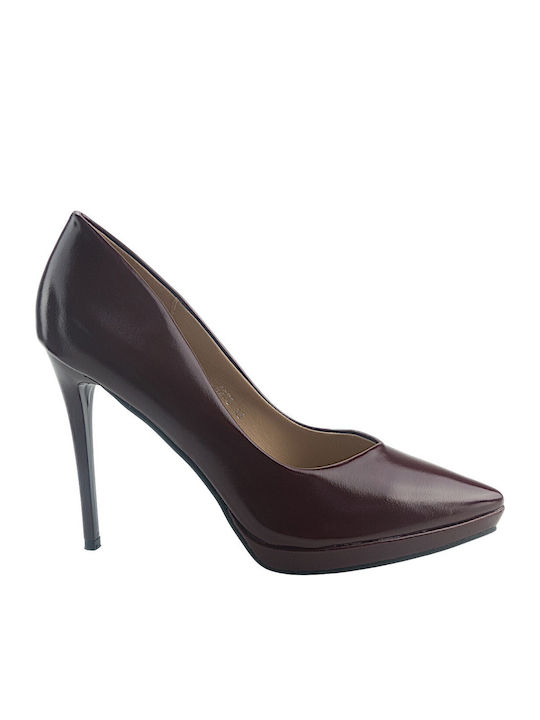 Super Mode Pumps Burgundisch