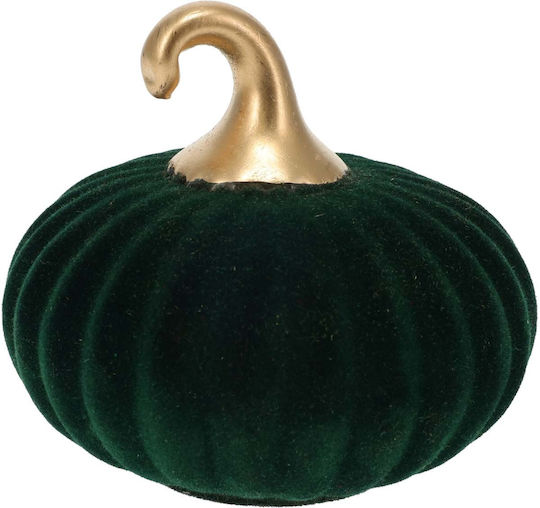 Jk Home Décor Pumpkin Glass Velvet Green 10x10cm