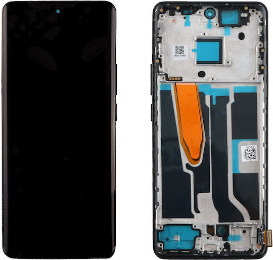 O ecran cu Mecanism Tactil și Cadru pentru REALME 11 PRO 5G, REALME 11 PRO PLUS 5G (Negru)