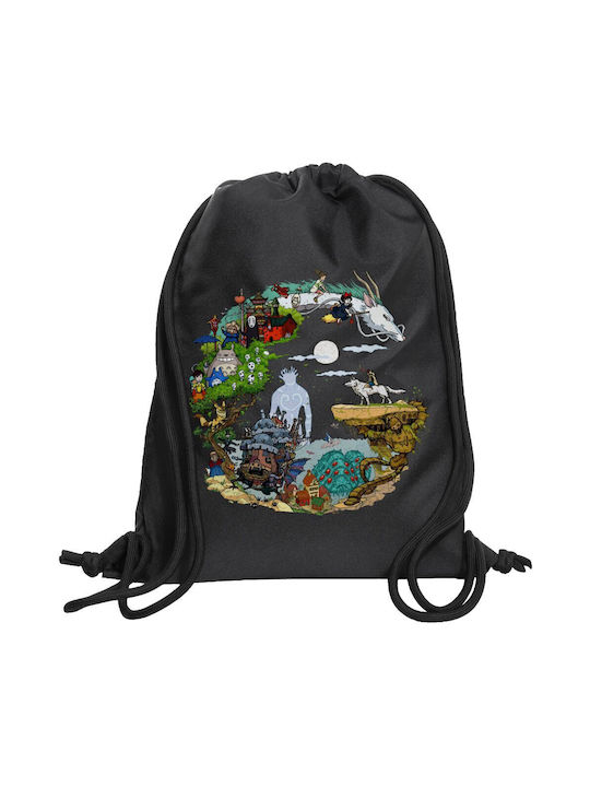 Koupakoupa Studio Ghibli Gym Backpack Black