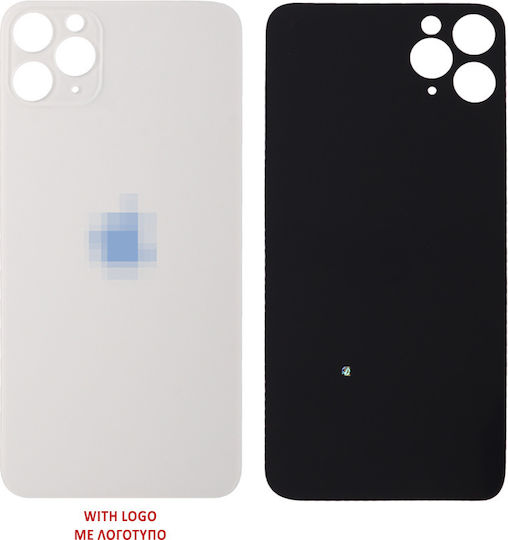 Batterieabdeckung Battery Cover Silber für iPhone 11 Pro Max