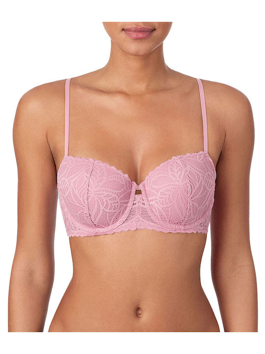 Balconette Pink Sutien cu căptușeală ușoară & cu Baloane